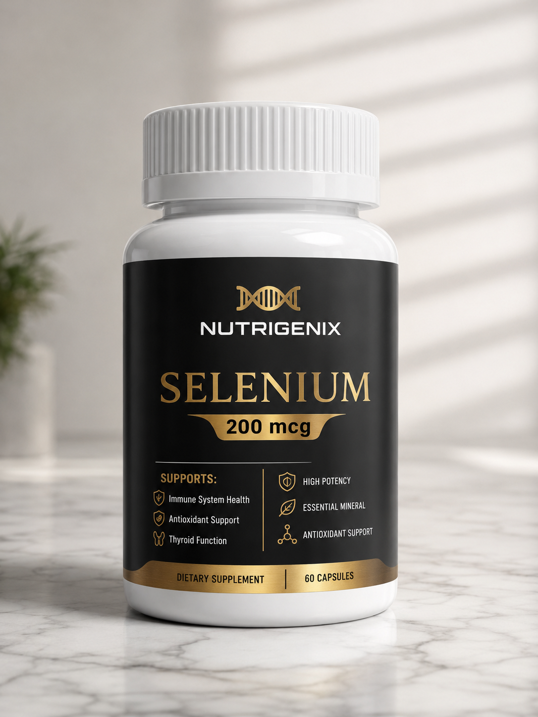 Selenium L-Selenomethionine 200mcg / 60 Caps