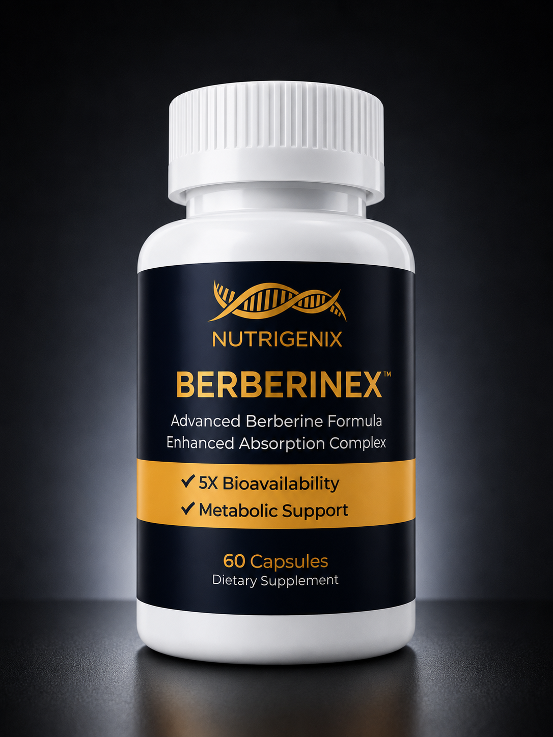 Berberinex Advanced Berberine Formula, 5X Bioavailability / 60 Caps