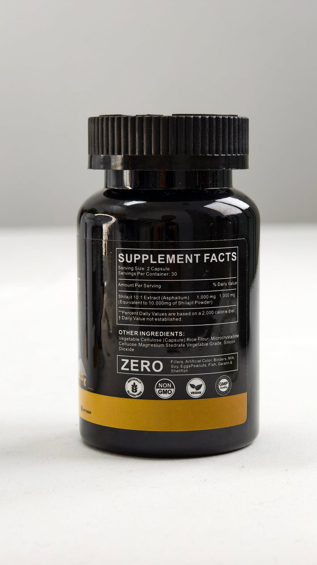 Shilajit 10:1 Pure Extract with Fulvic Acid / 60 Caps